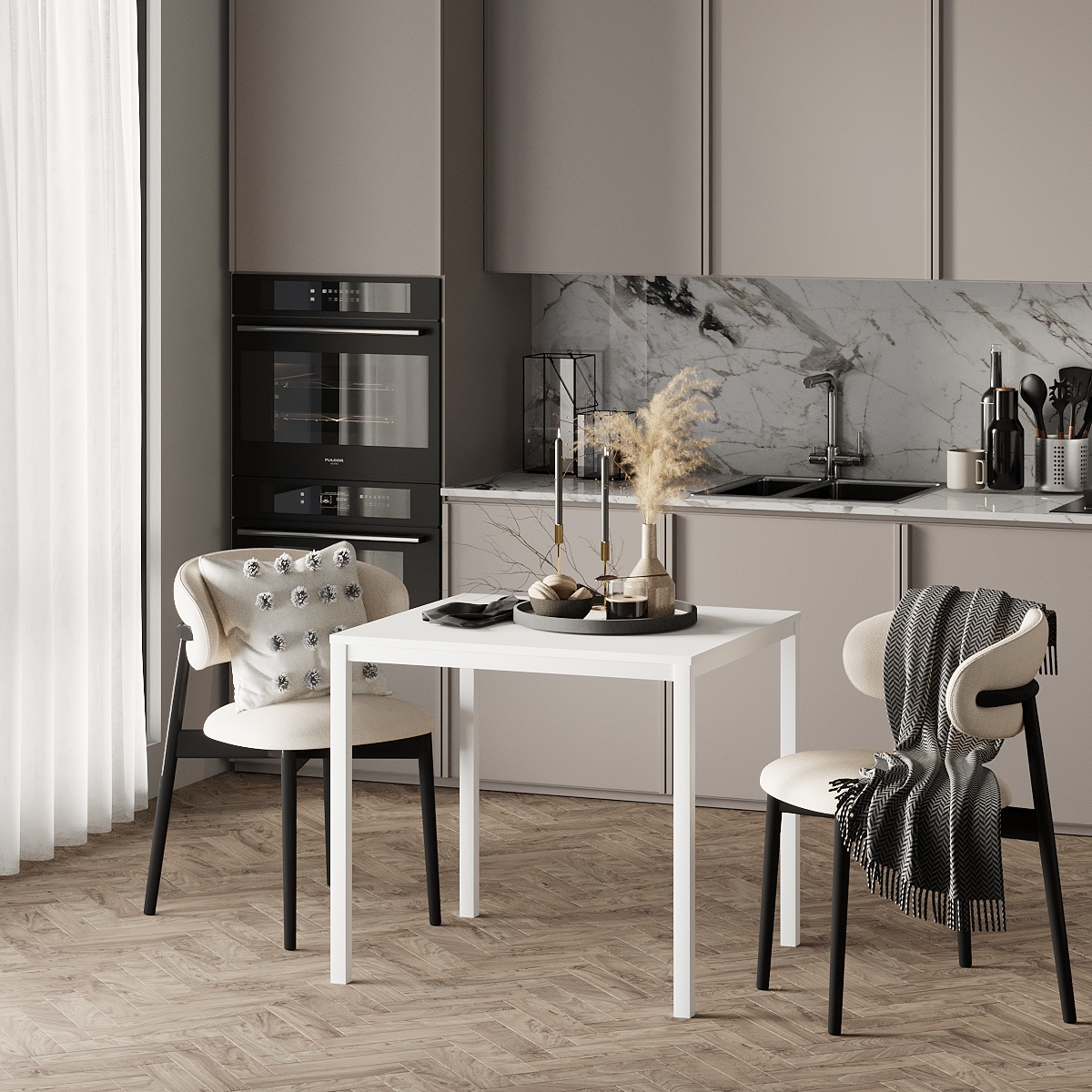 Стол Brevity Loft Mini 67х67 ДСП Белый, Белый (931380281) дешево