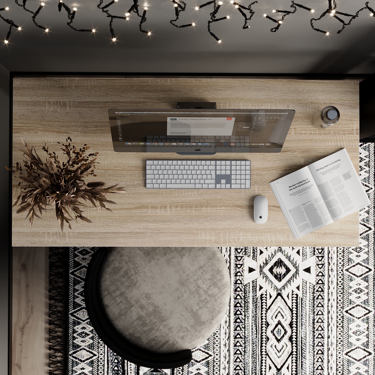 Стіл Brevity Loft Standart 140х67 ДСП Дуб Сонома, Білий (931380296) недорого