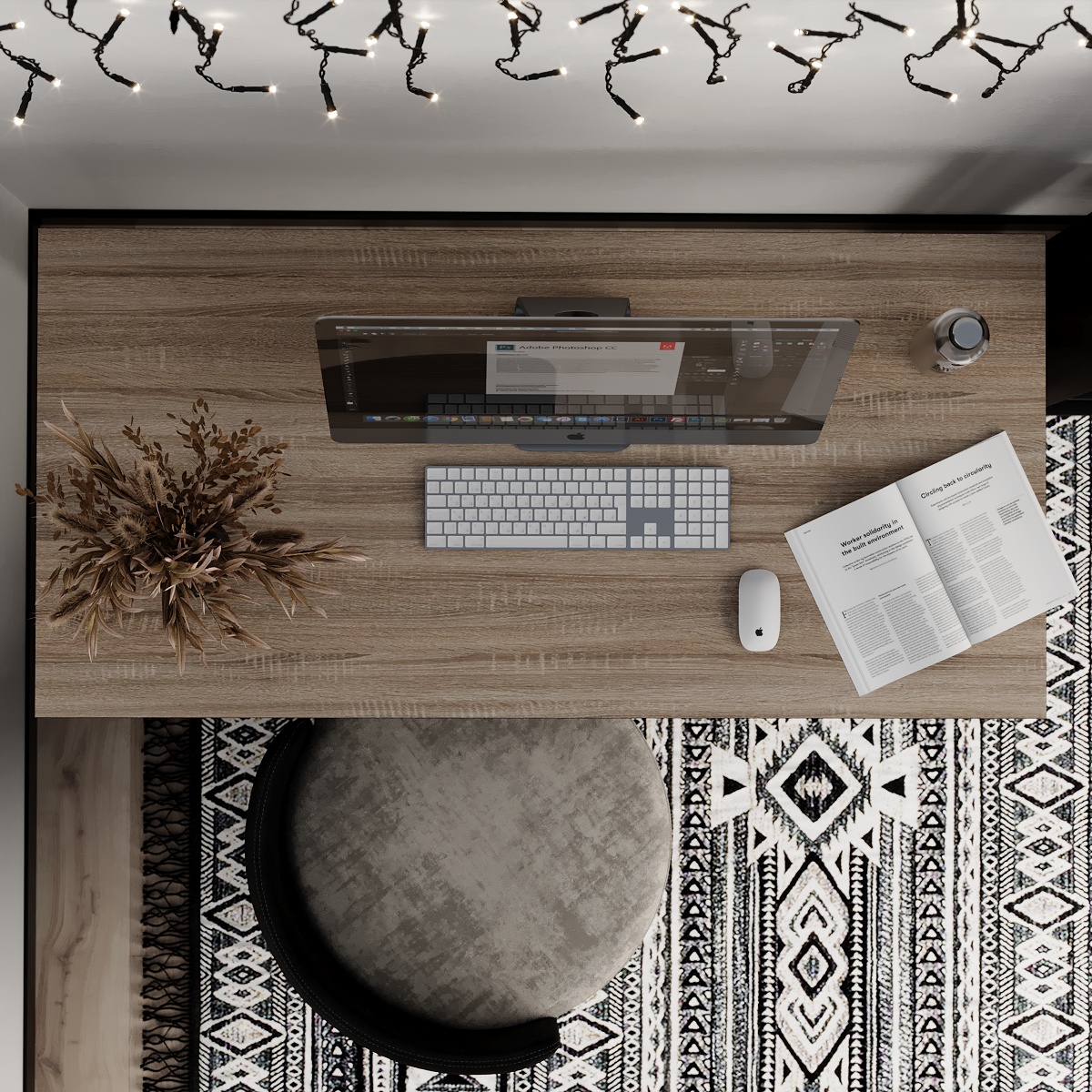 Стіл Brevity Loft Standart 140х67 ДСП Дуб вінтаж оксид, Чорний (931380292) недорого