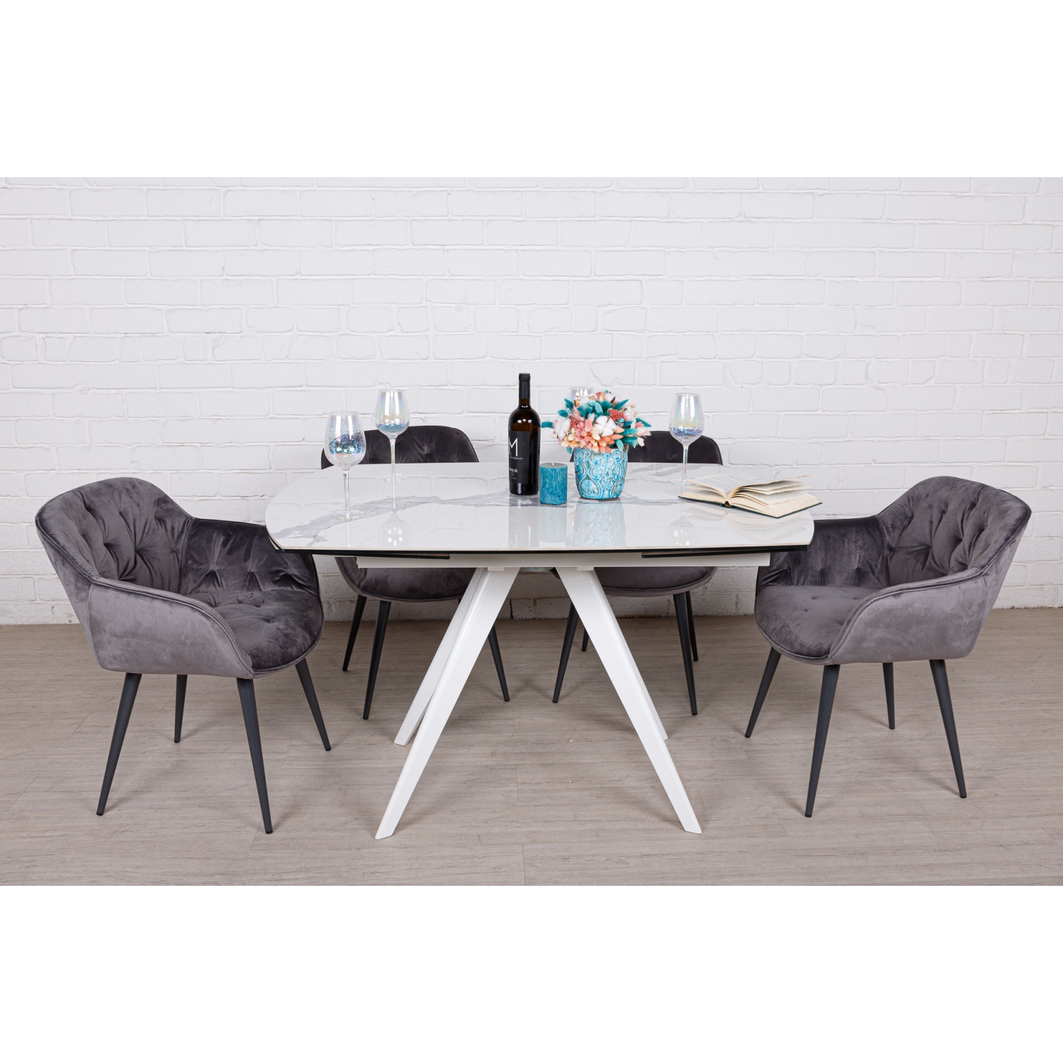Стіл Coventry 130х90 Білий глянець (52487850) недорого