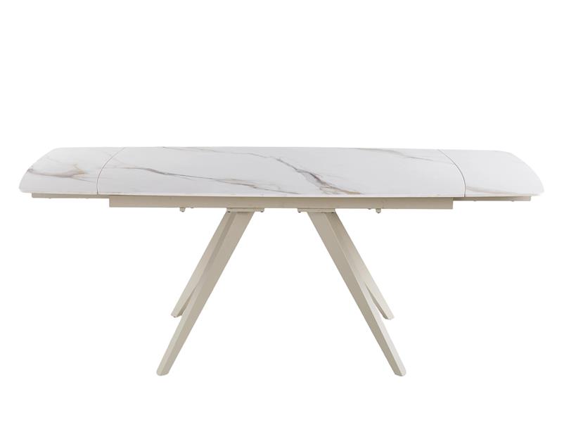 Стол Galen 145х85 White Golden Glossy, Сахара (1011489658) с доставкой