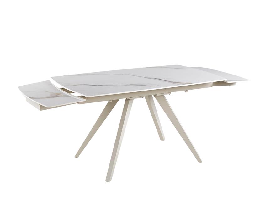 Стол Galen 145х85 White Golden Glossy, Сахара (1011489658) в Украине