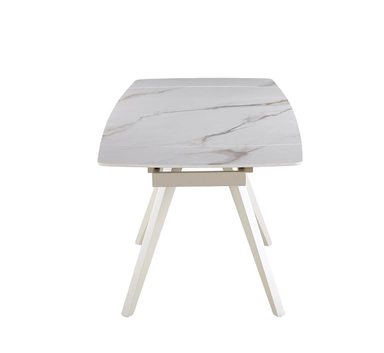 Стол Galen 145х85 White Golden Glossy, Сахара (1011489658) дешево