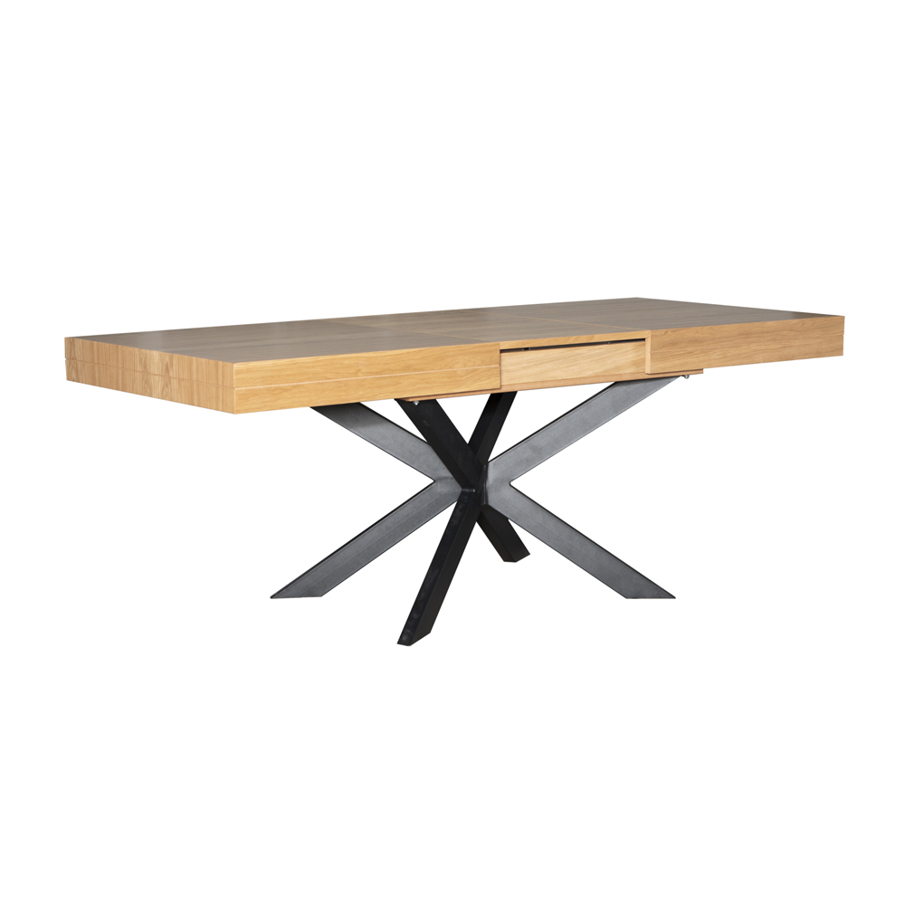 Стіл Хантер 150x90 Дуб, Чорний (73461291) в Украине