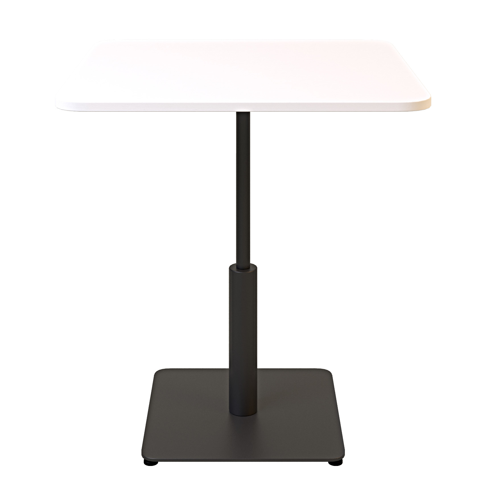 Стіл Ibiza light soft 70х70 h-75 Чорний, Білий ЛДСП (611306886) недорого