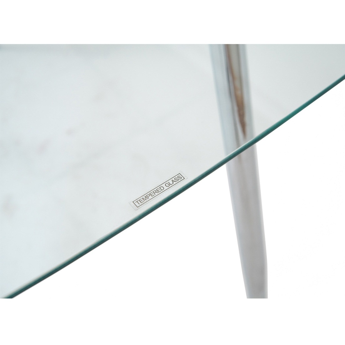 Стол Итали 120x70 Хром, Прозрачный (48430879) в Киеве