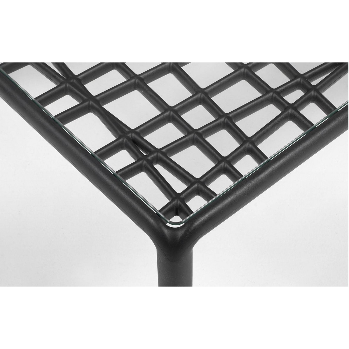 Стол кофейный Komodo Tavolino Vetro 70x70 Antracite (13523091) недорого