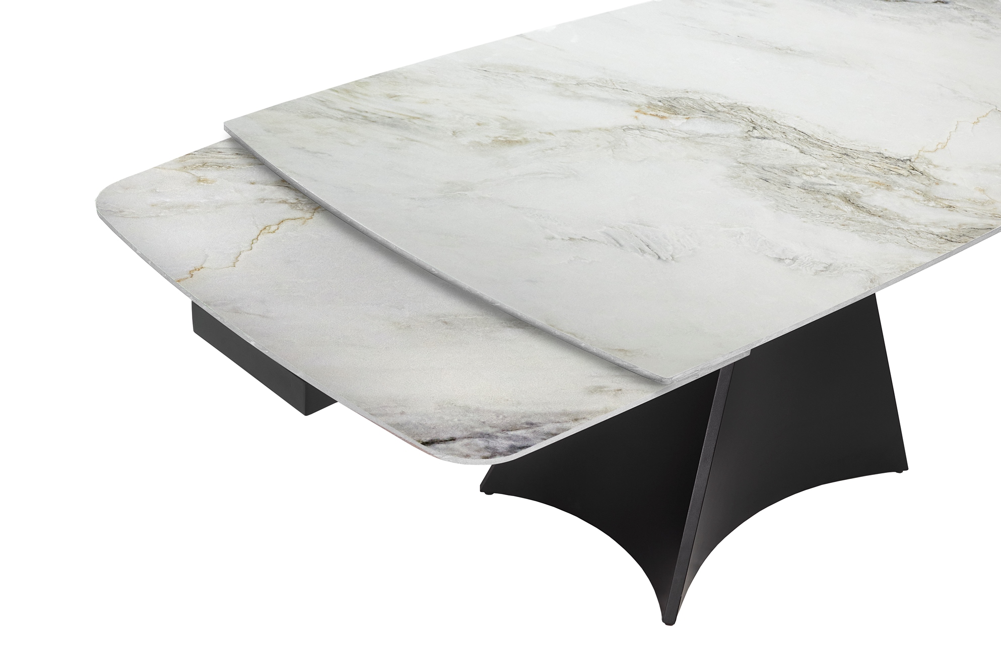 Стол Norman 160х90 White Golden Glossy (1011489596) с доставкой