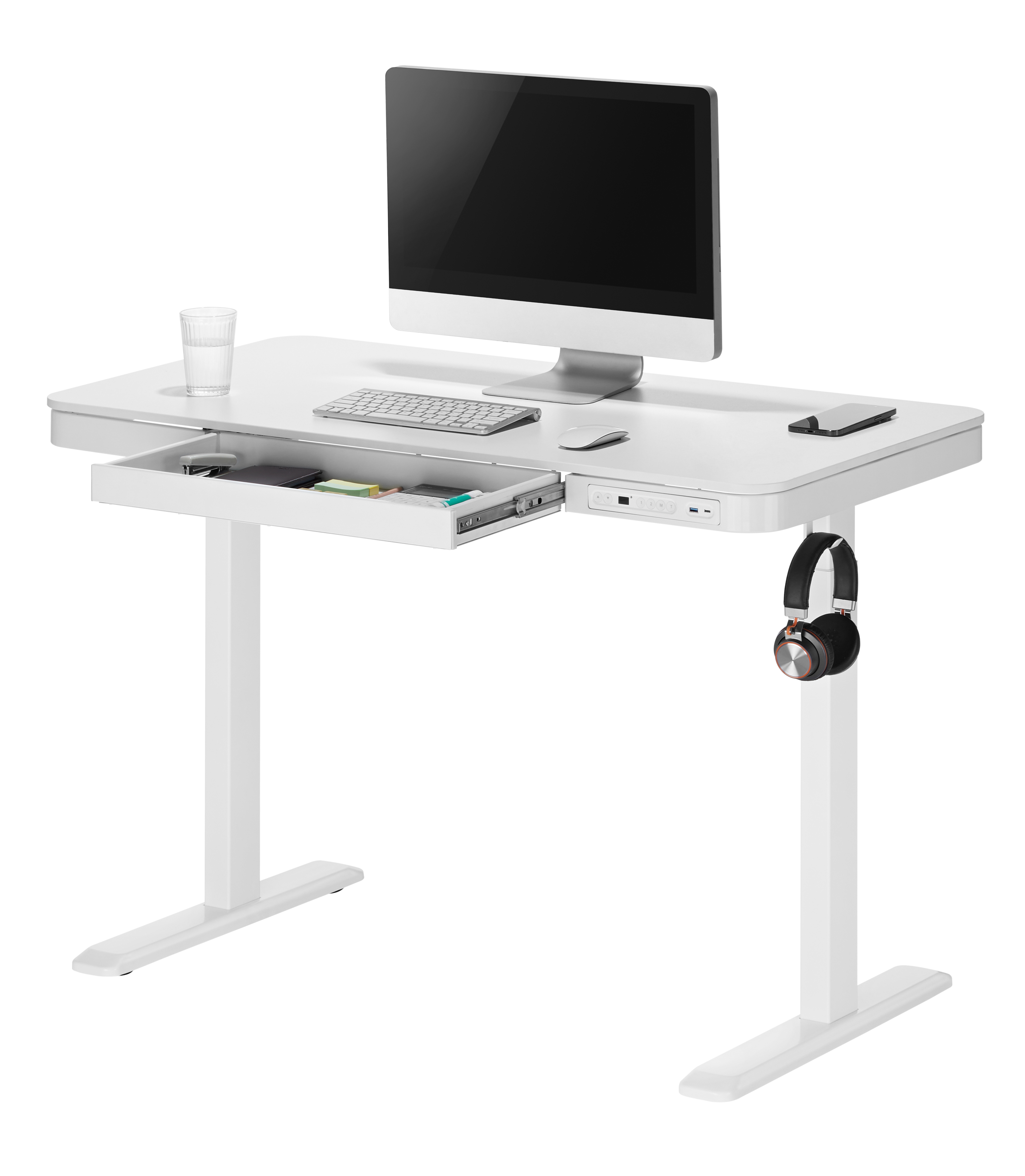 Стіл OfficePro ODE111 118x60 White, White (1311154721) с доставкой
