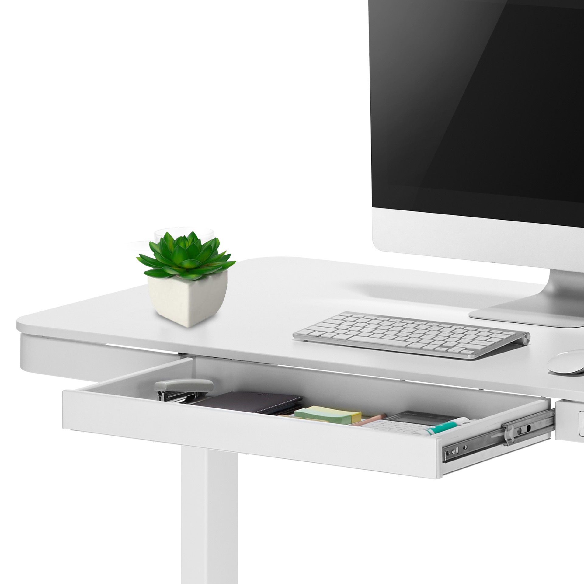 Стіл OfficePro ODE111 118x60 White, White (1311154721) фото