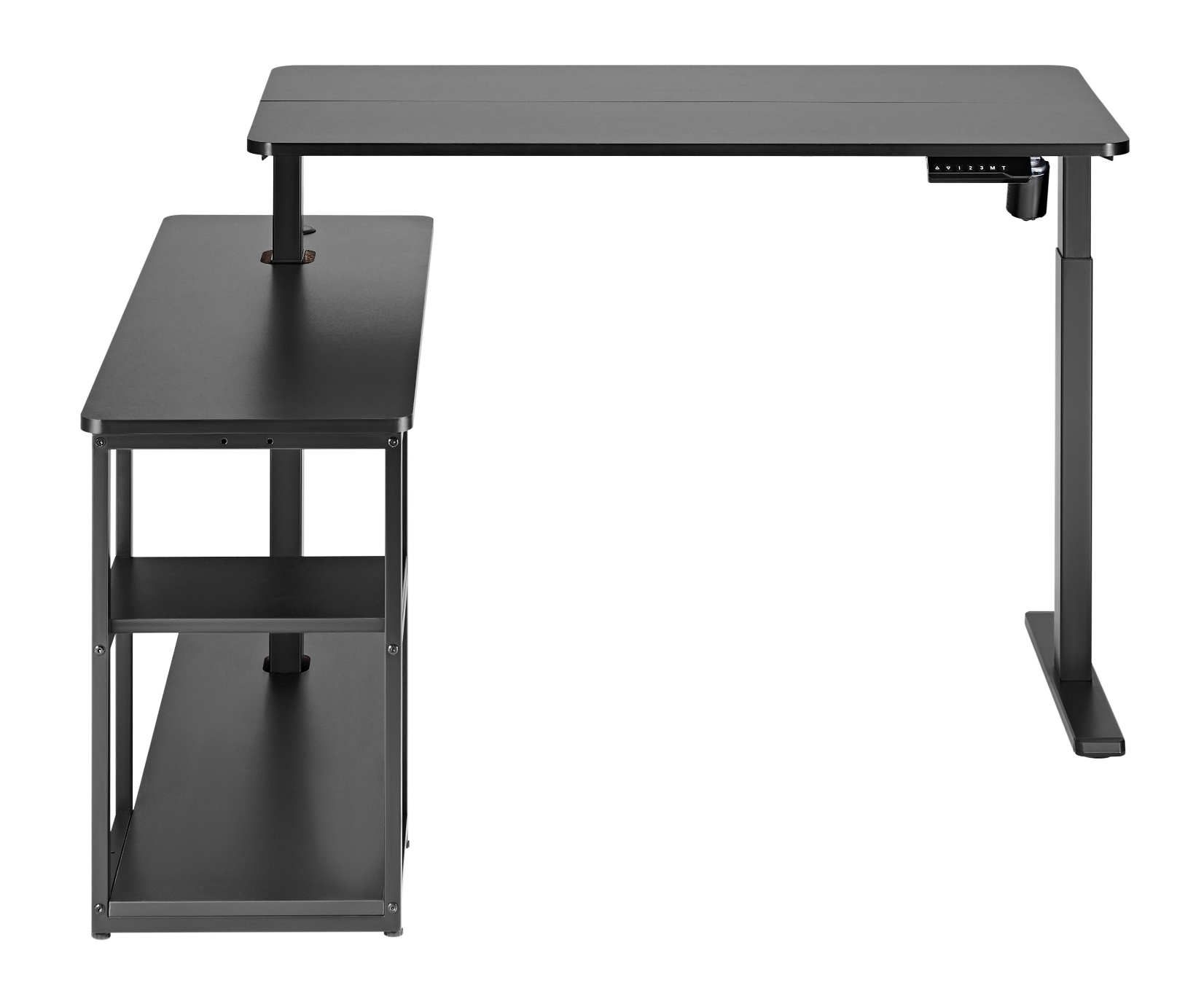 Стіл OfficePro ODE119 136х120 Black, Black (1311154722) дешево