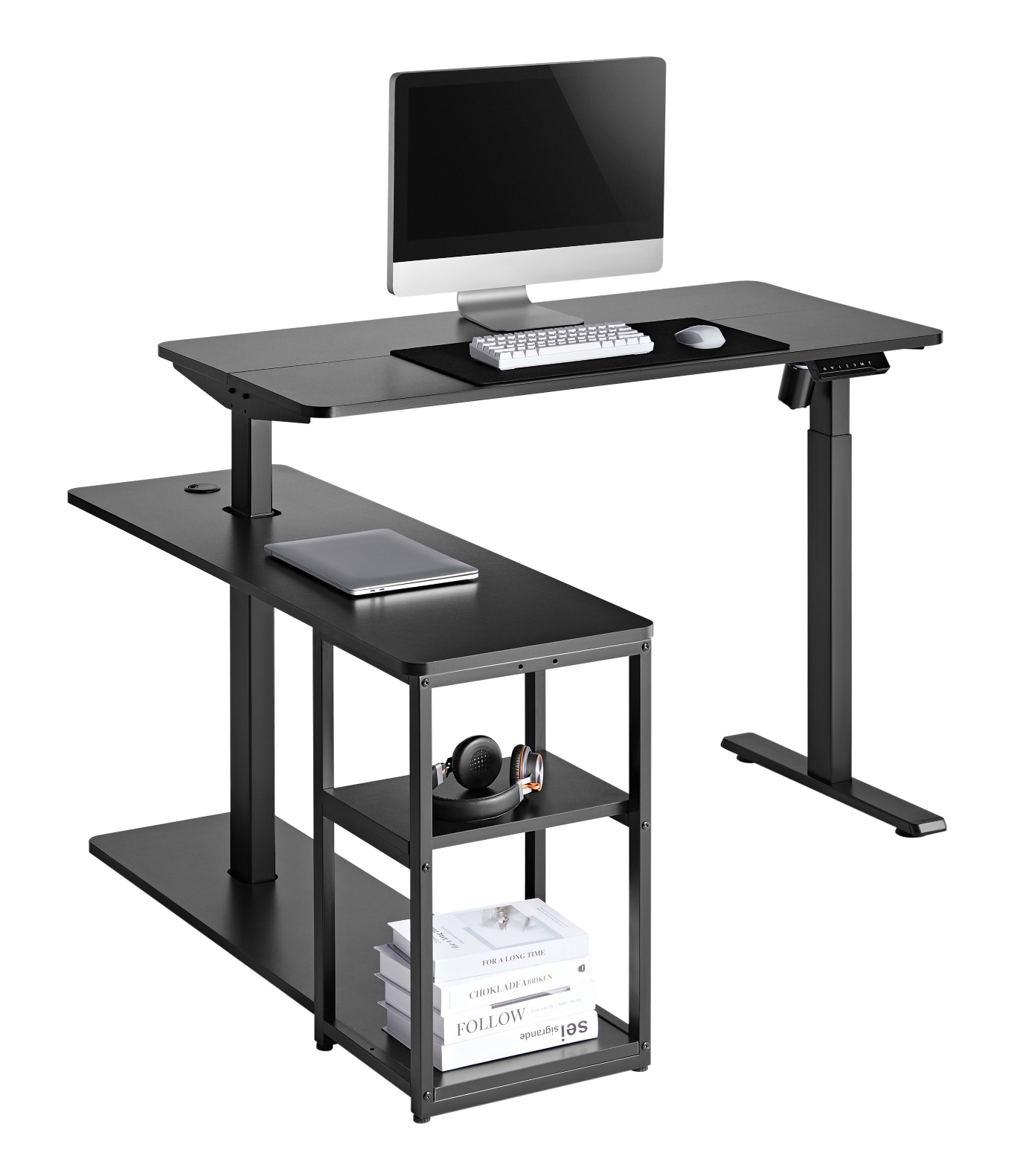 Стіл OfficePro ODE119 136х120 Black, Black (1311154722) в Киеве