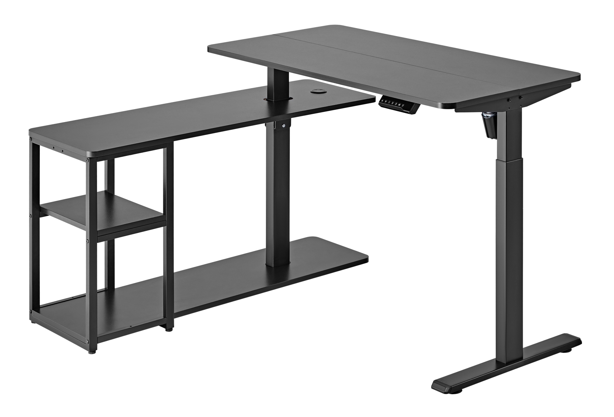Стіл OfficePro ODE119 136х120 Black, Black (1311154722) недорого