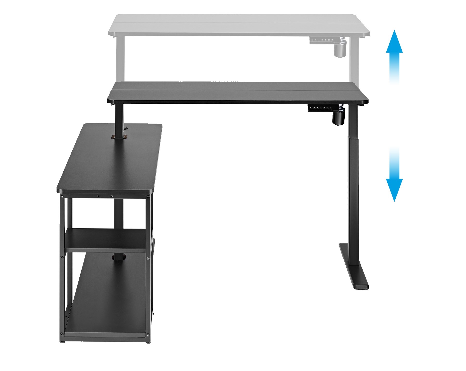 Стіл OfficePro ODE119 136х120 Black, Black (1311154722) в интернет-магазине