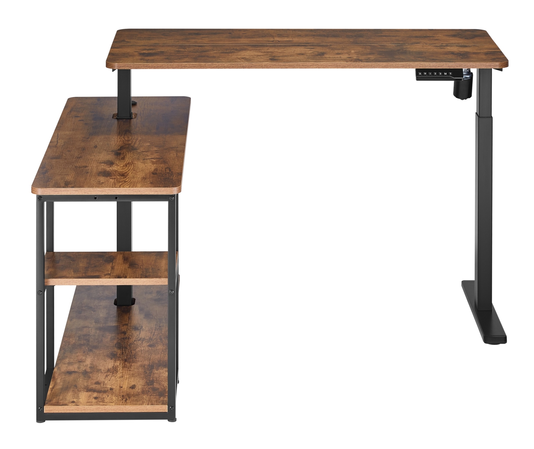 Стіл OfficePro ODE119 136х120 Walnut wood, Black (1311154723) с доставкой