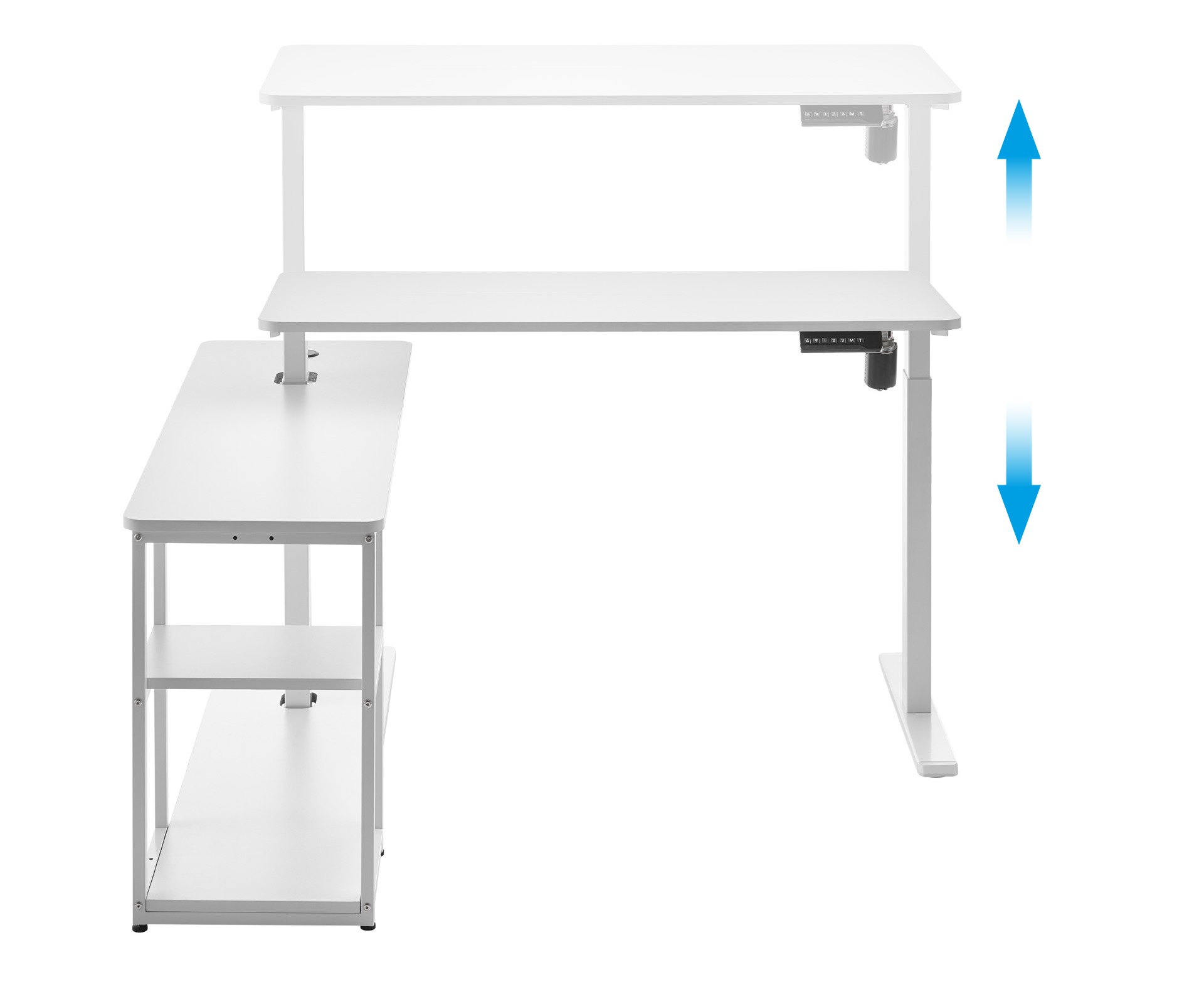 Стол OfficePro ODE119 136х120 White, White (1311154724) фото