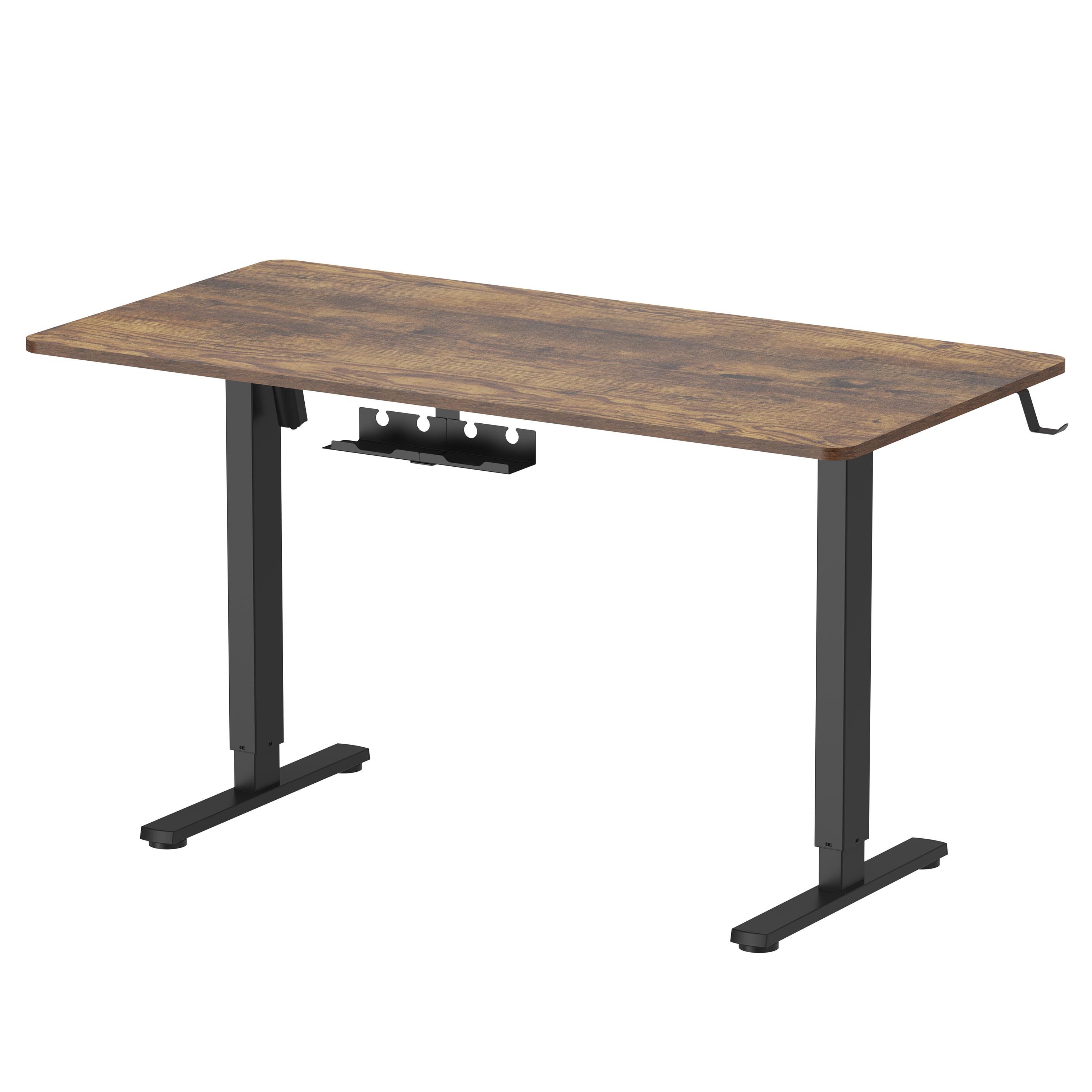 Стіл Officepro ODE1470 140х70 Dark wood, Black (1311478462) недорого