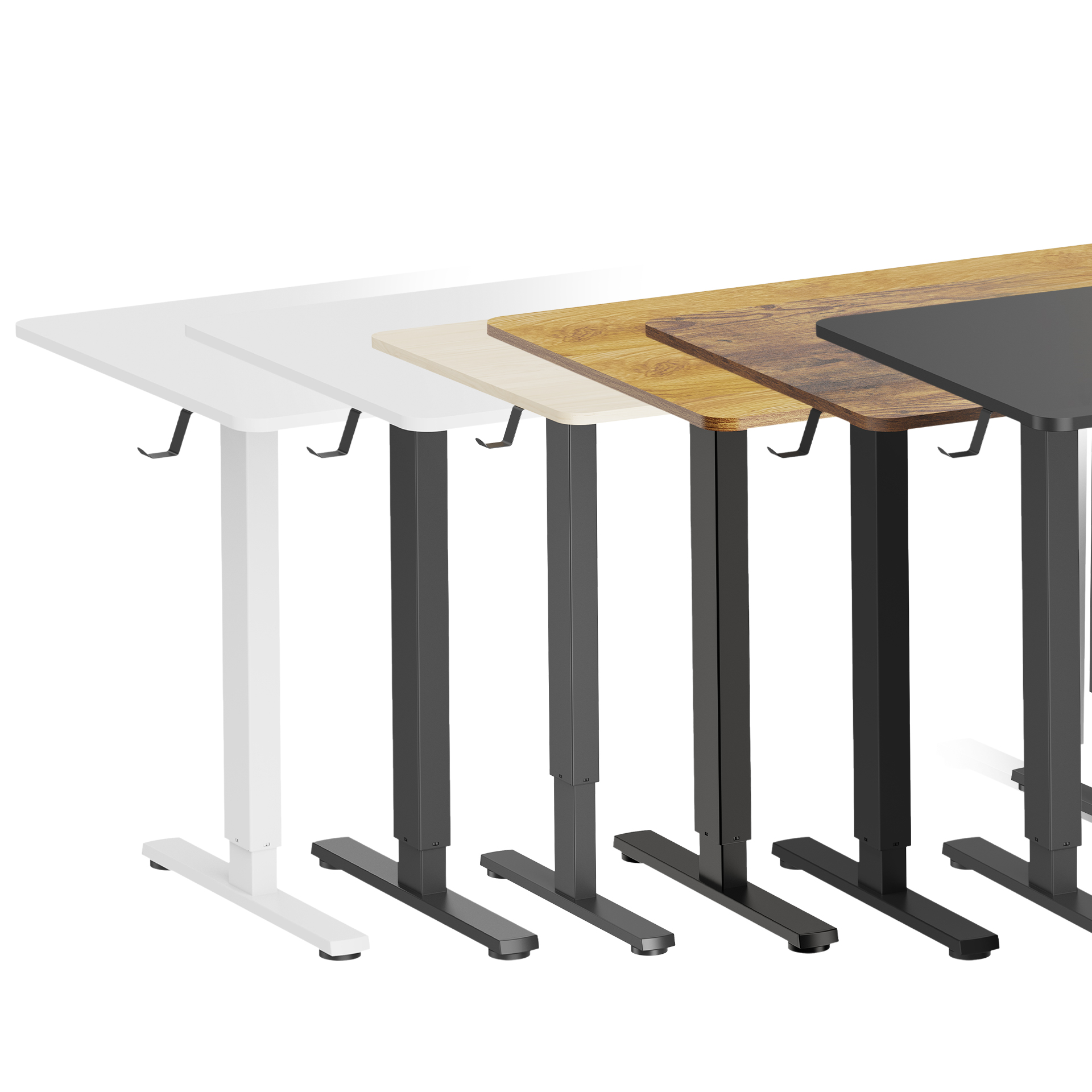 Стіл Officepro ODE1470 140х70 Light wood, Black (1311488641) в Украине