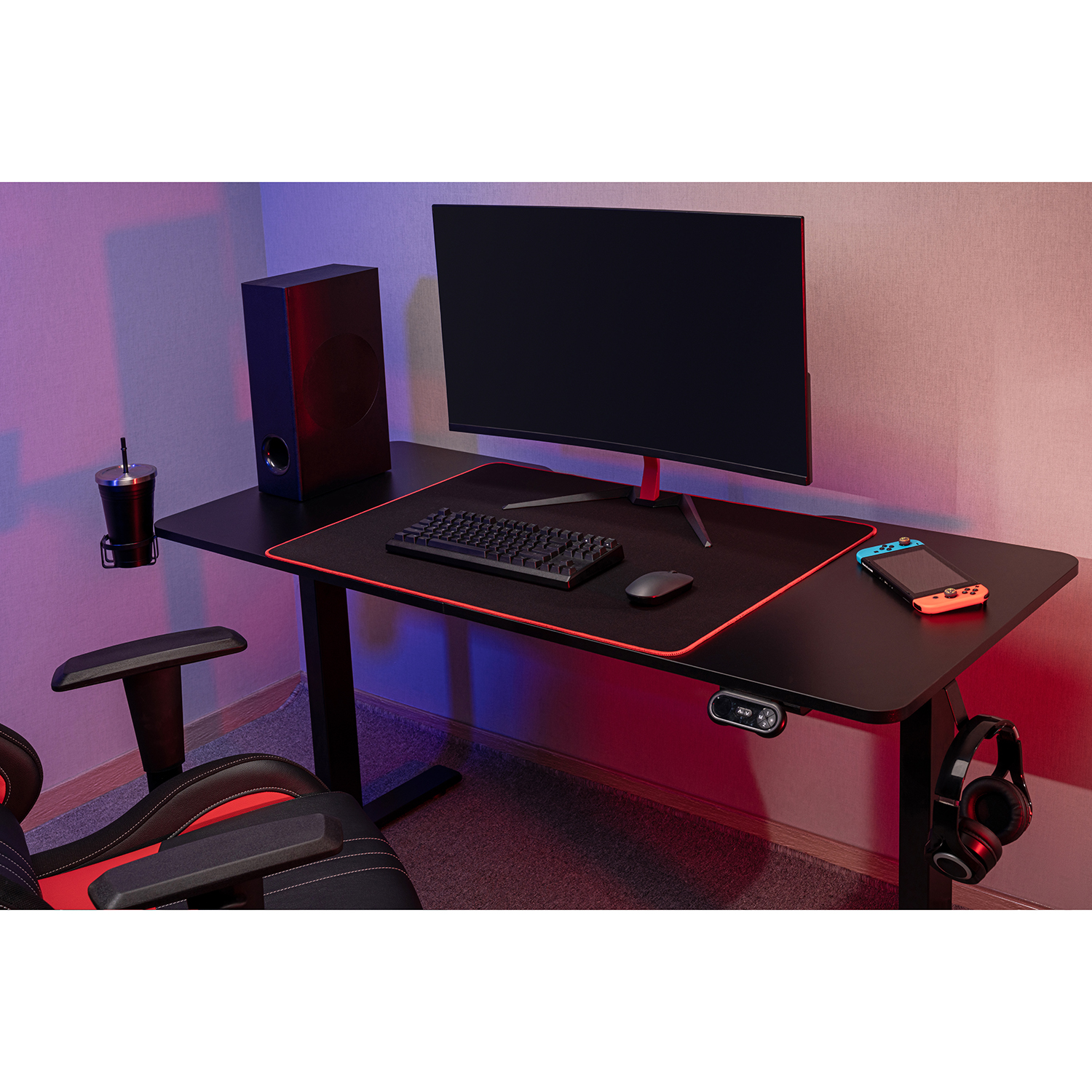 Стіл OfficePro ODE714 140x60 Black (131916303) с доставкой