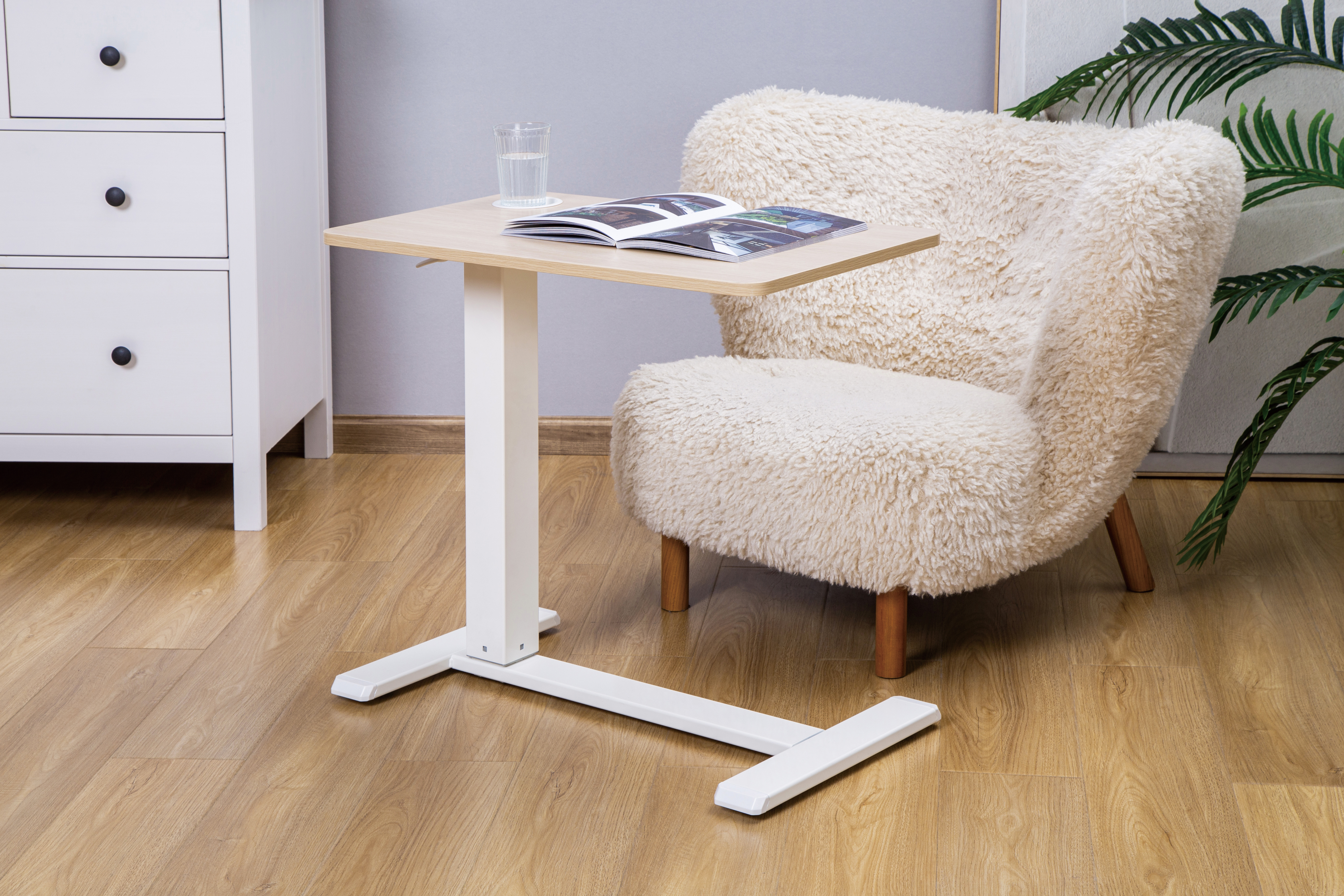 Стіл OfficePro ODM366 71x40 Light wood, White (1311033026) цена