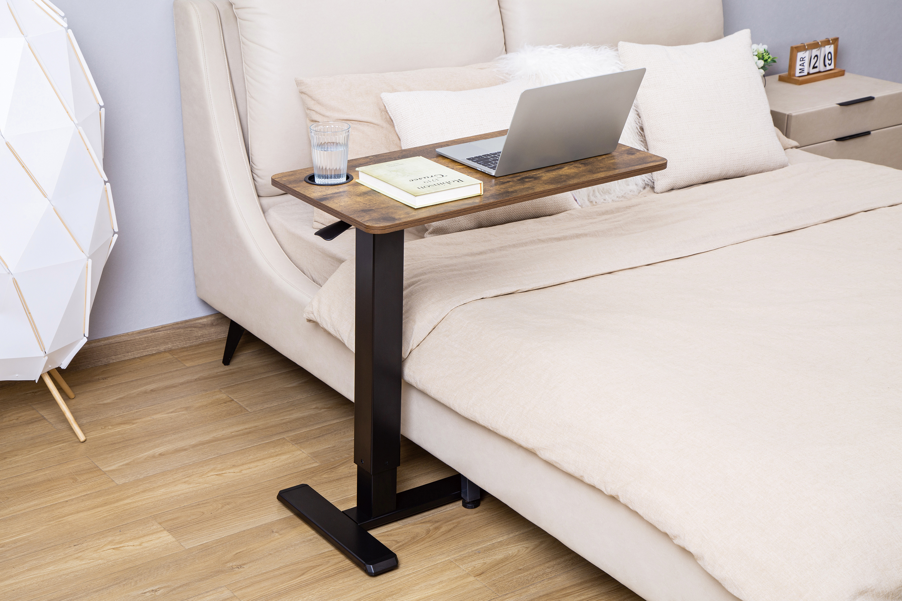 Стіл OfficePro ODM366 71x40 Dark wood, Black (1311033025) недорого