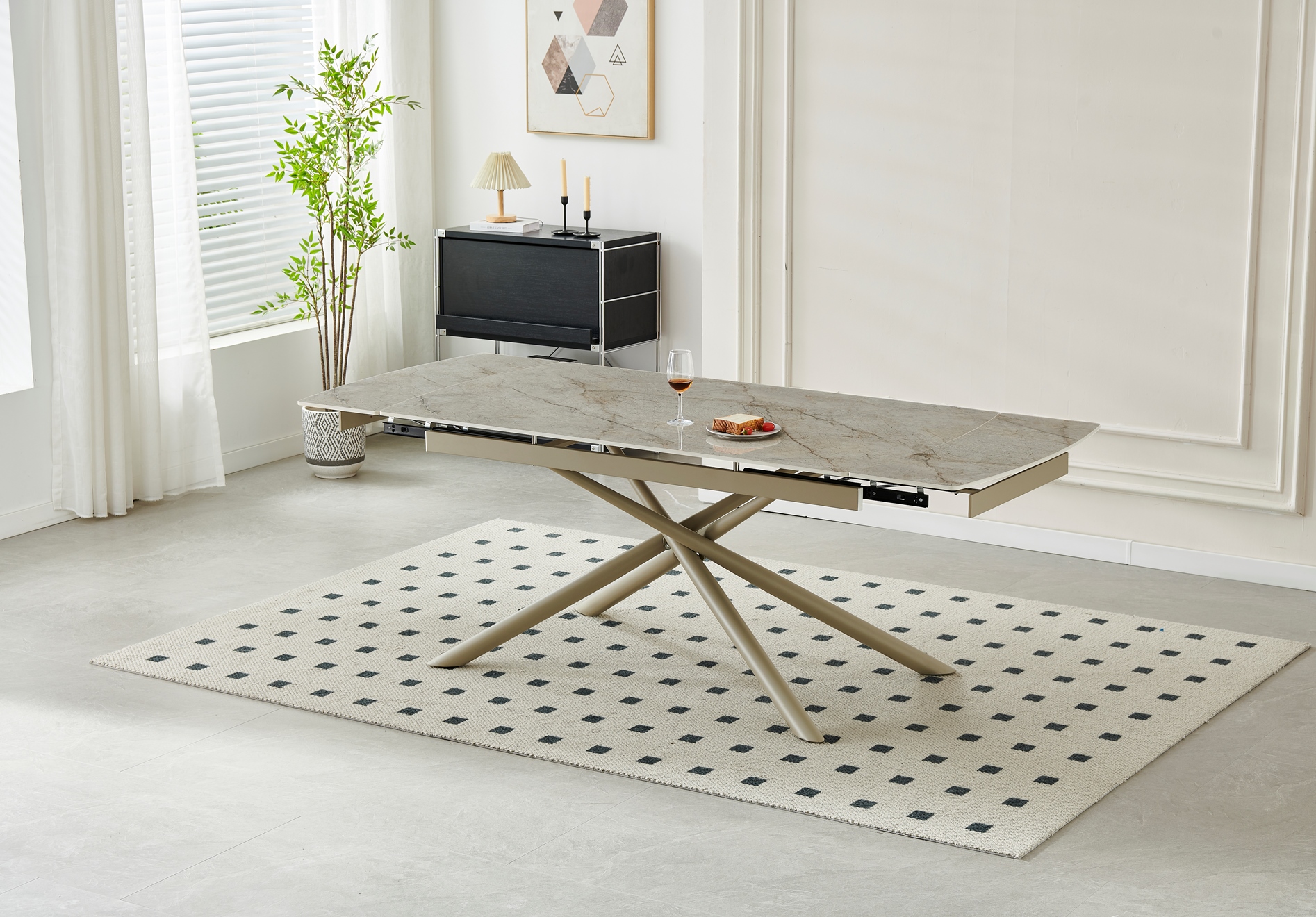 Стол Philip 160х90 Shks Beige Glossy (1011489614) с доставкой