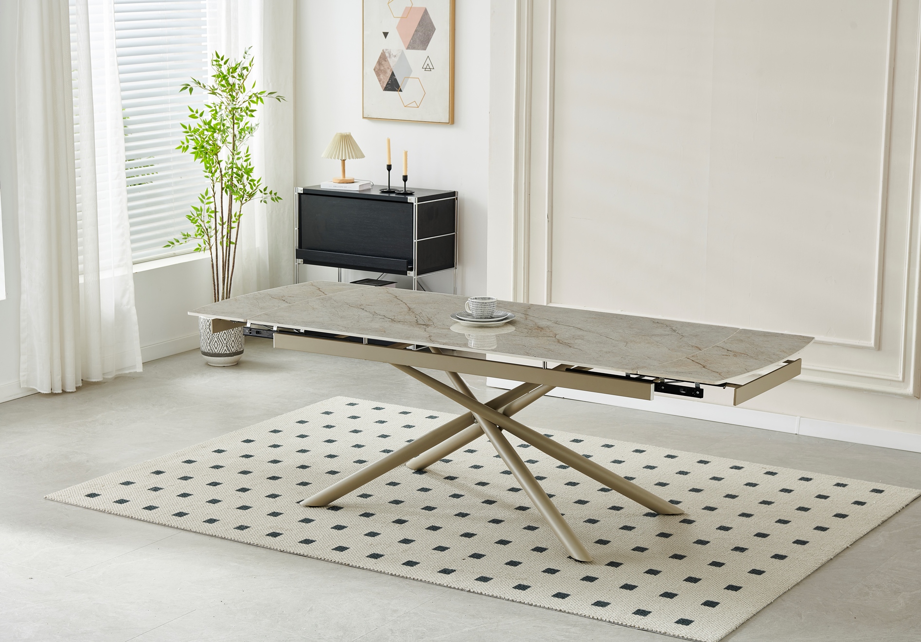 Стол Philip 180х90 Shks Beige Glossy (1011489616) с доставкой
