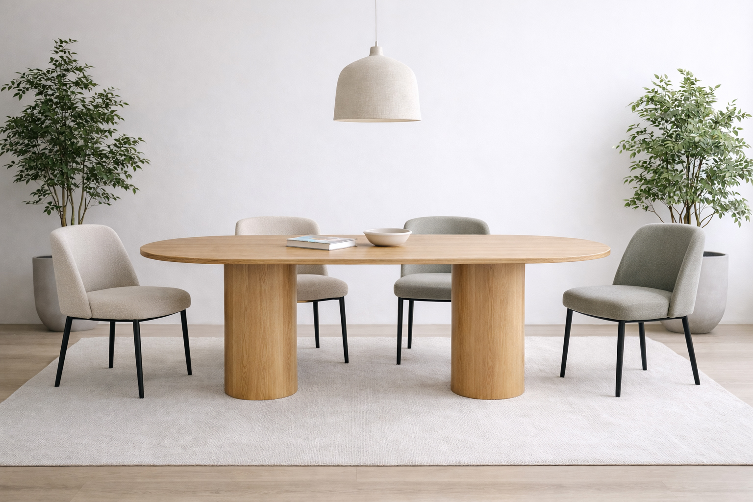 Стіл Plavo Oval Oak 180x100 Дуб (861488783) недорого