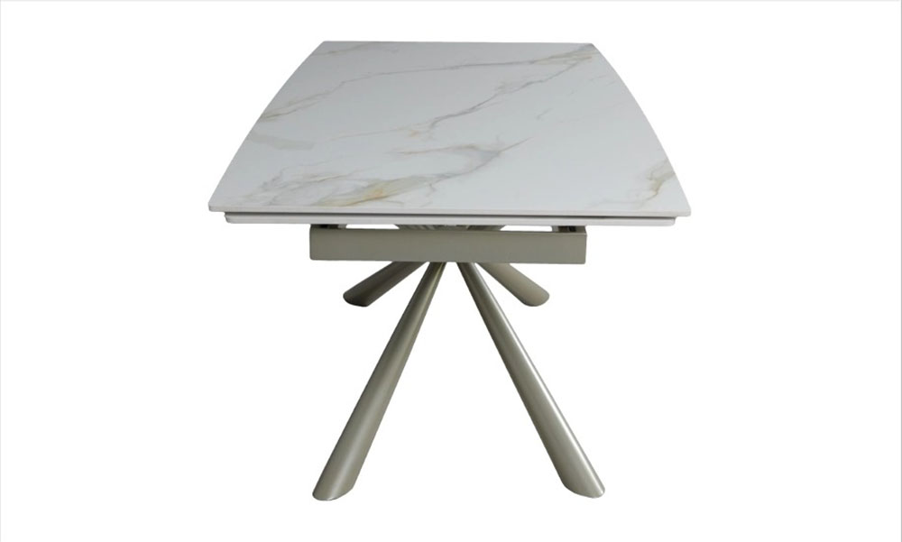 Стол Рим 180x90 Белый глянец, Шампань (731488351) дешево