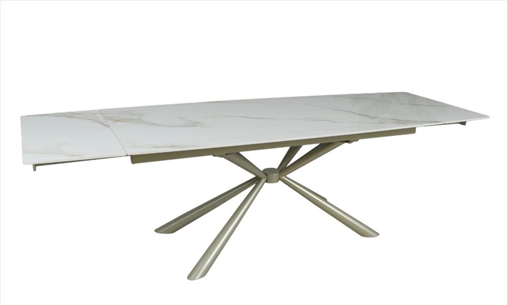 Стол Рим 180x90 Белый глянец, Шампань (731488351) в Украине