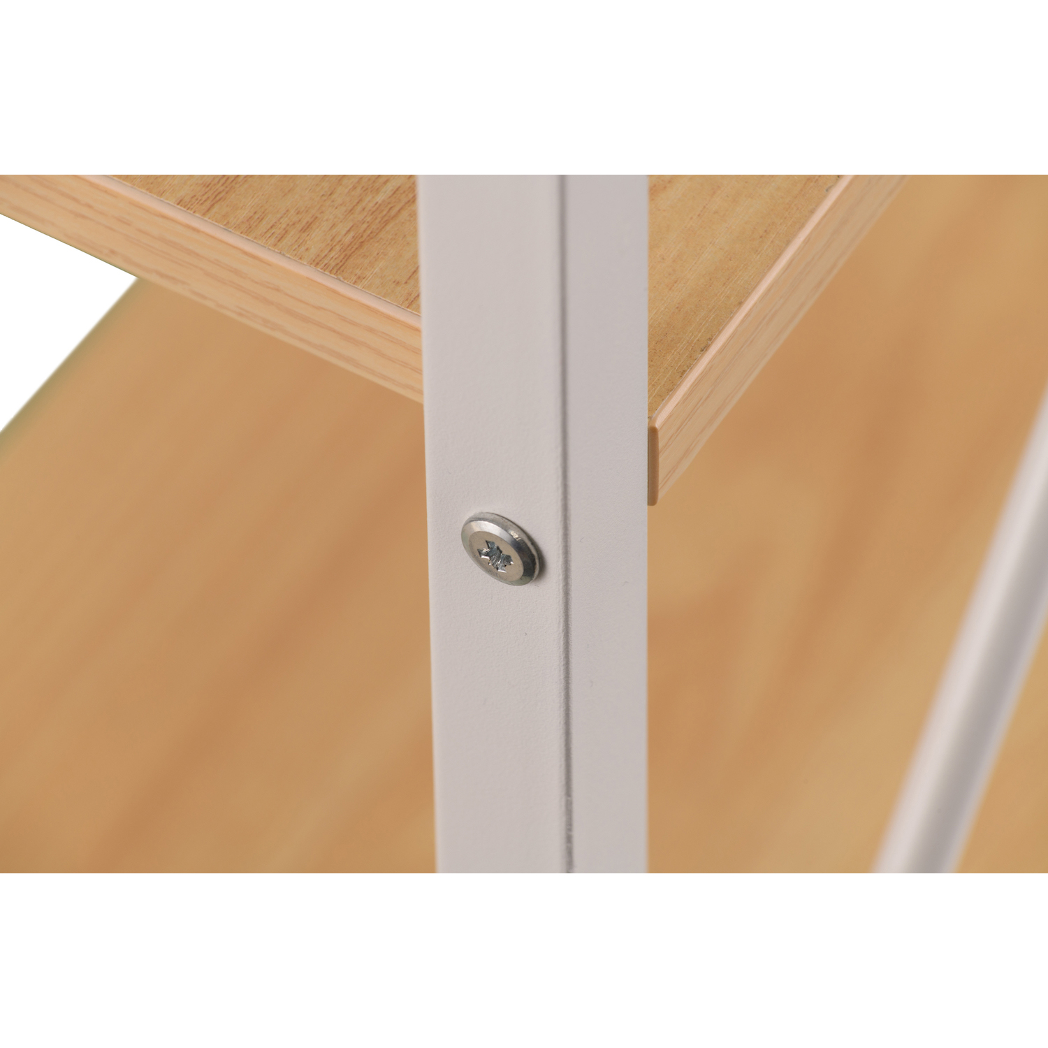 Стол с стеллажом Cross 120x60 White, Beige (26512416) фото