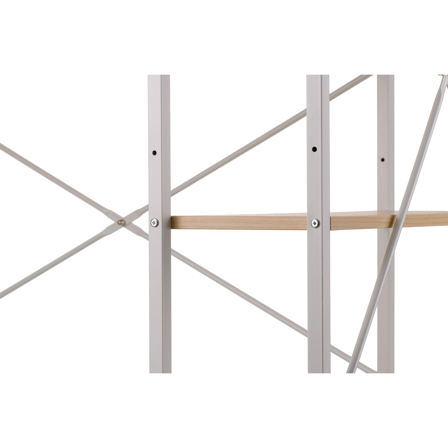 Стол с стеллажом Cross 120x60 White, Beige (26512416) kupistul