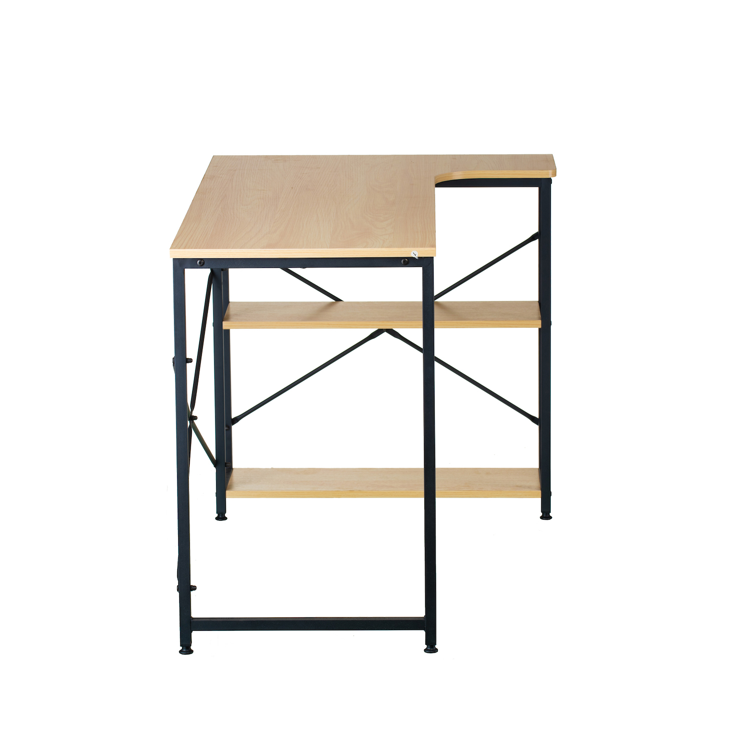 Стіл із стелажем Strada 120x47 Black, Beige (26512419) в Украине