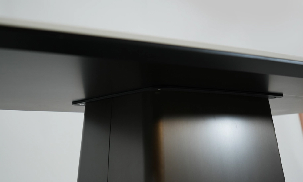 Стол Титан 180x90 Белый глянец, Графит (731488498) цена
