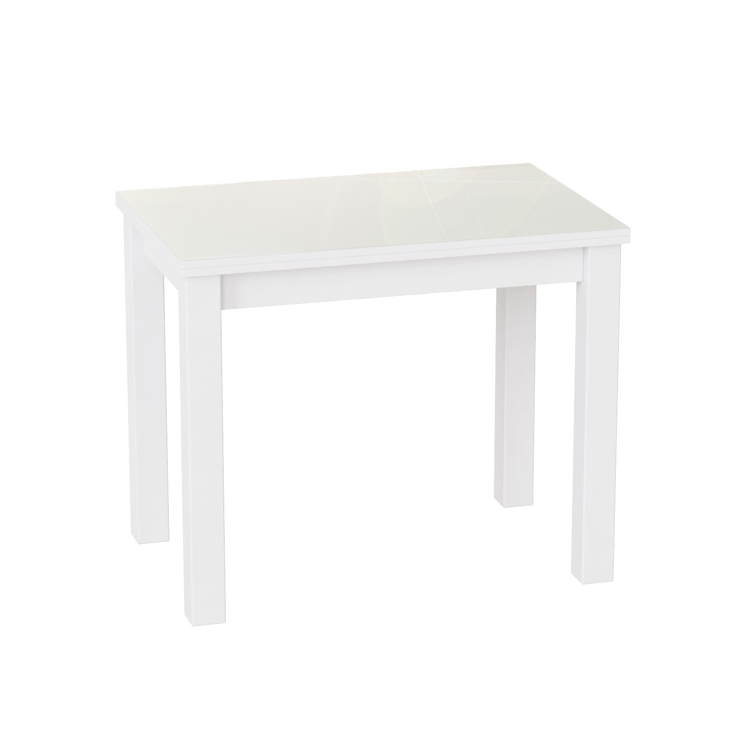 Стол-трансформер Dinner Glass 120х90 ДСП Артвуд светлый, Белый, Белый (931380222) недорого