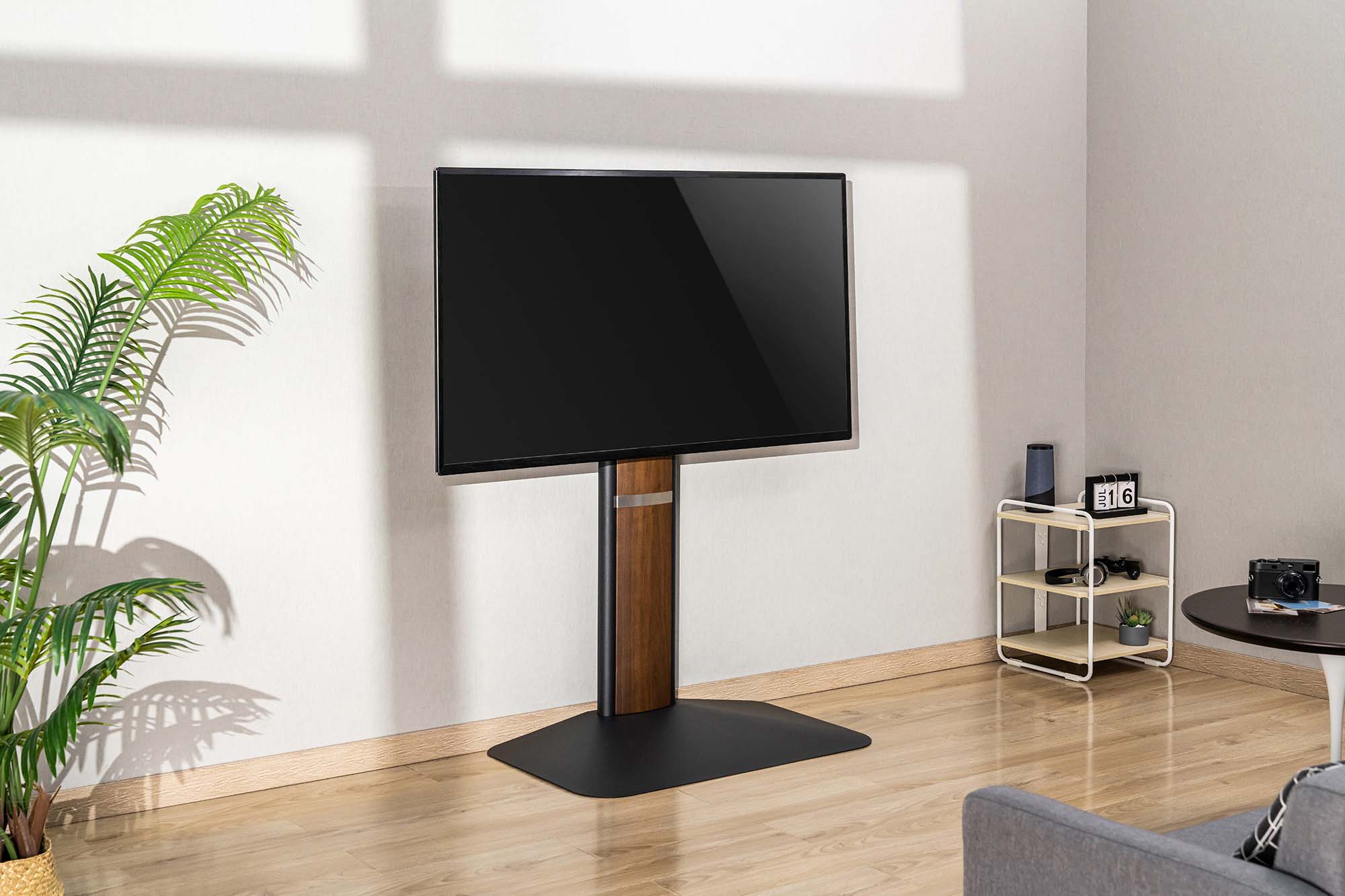 Стойка с креплением для телевизора OfficePro TVS433 32''-85'' Walnut wood (1311072295) kupistul