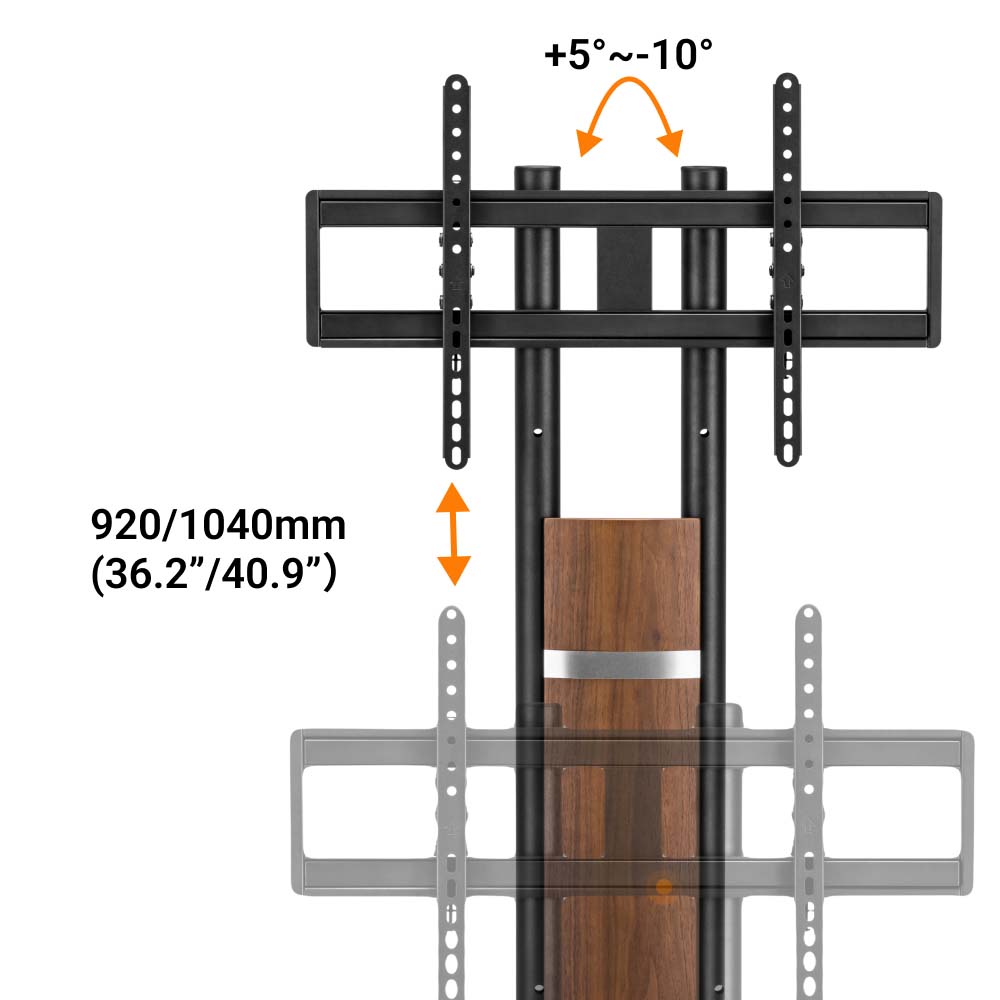 Стойка с креплением для телевизора OfficePro TVS433 32''-85'' Walnut wood (1311072295) в интернет-магазине