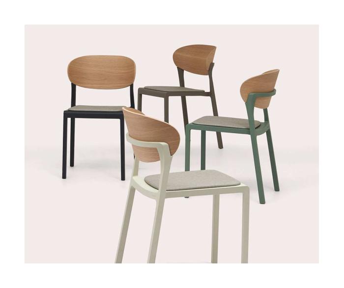 Стул Bake Wood с подушкой olivo (1691270790) в Украине