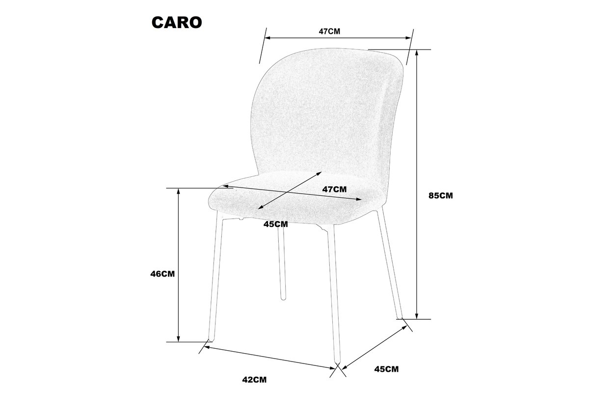 Стул CARO Коричневый (1821489763) в Киеве
