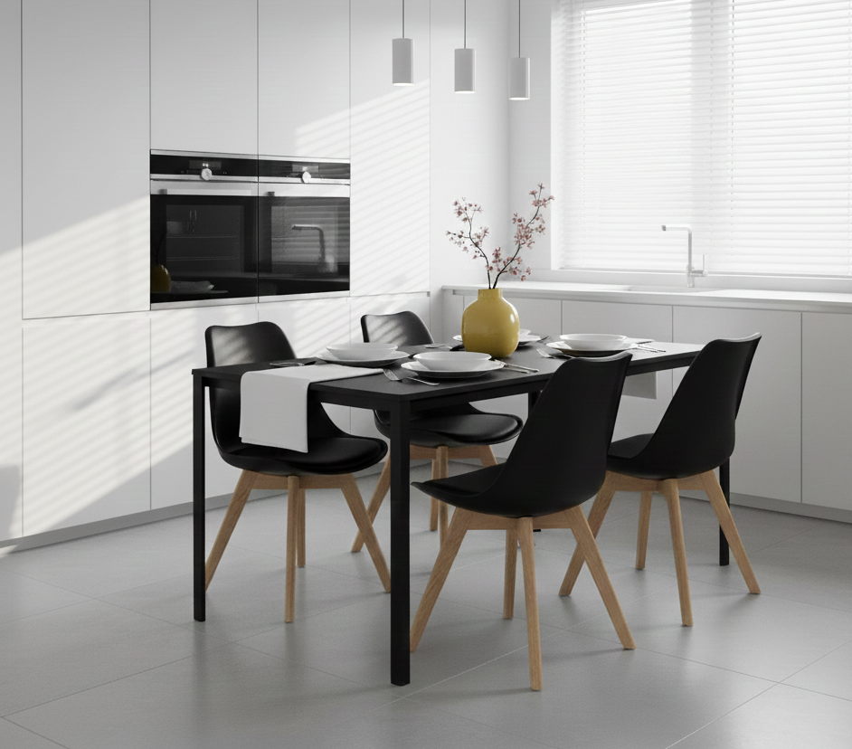 Стул HATTA Asteria Eco Wood Черный (44231872) в Украине