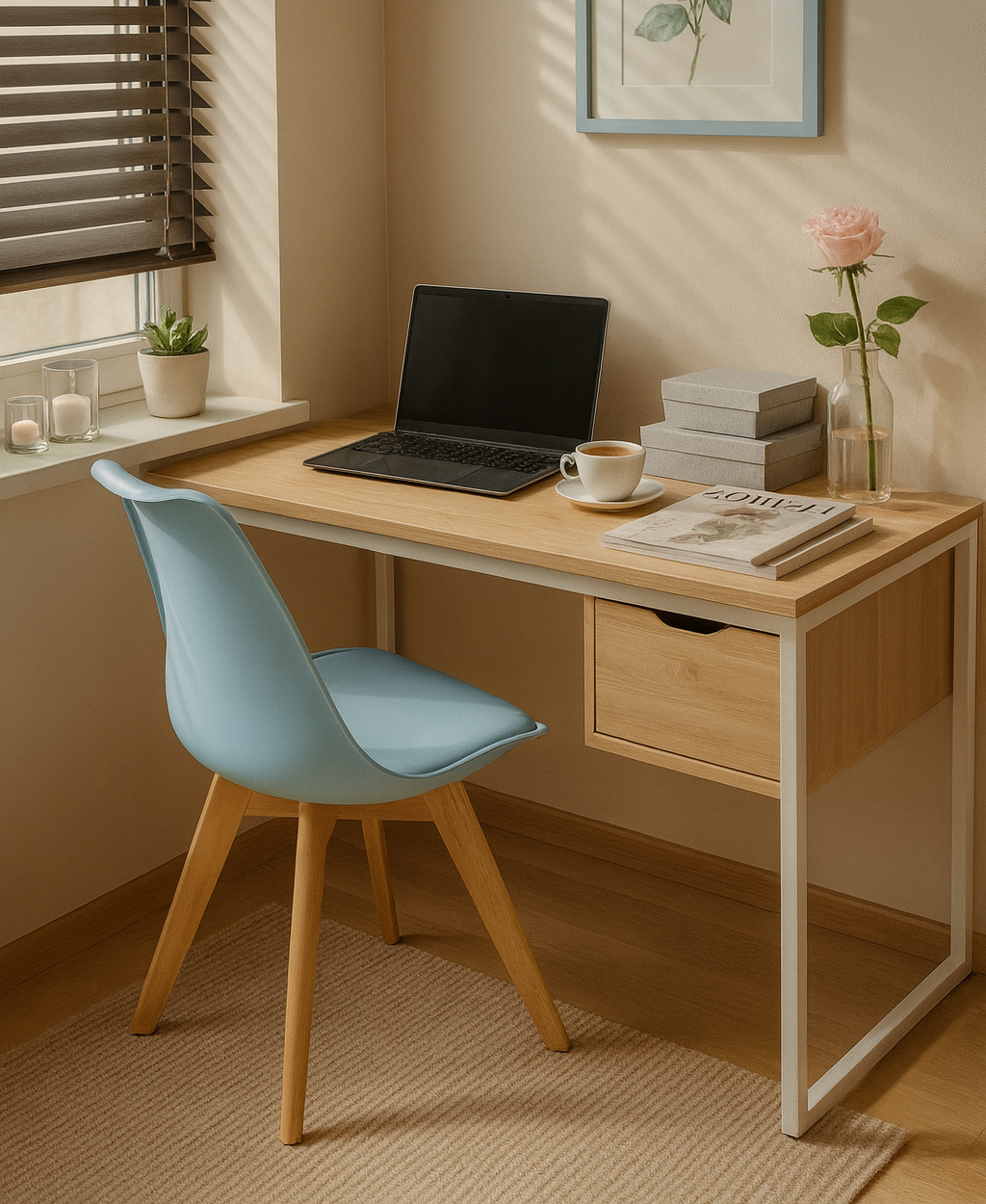 Стул HATTA Asteria Eco Wood Голубой (44373333) фото