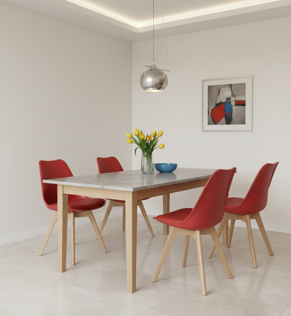Стул HATTA Asteria Eco Wood Красный (44251804) в Украине