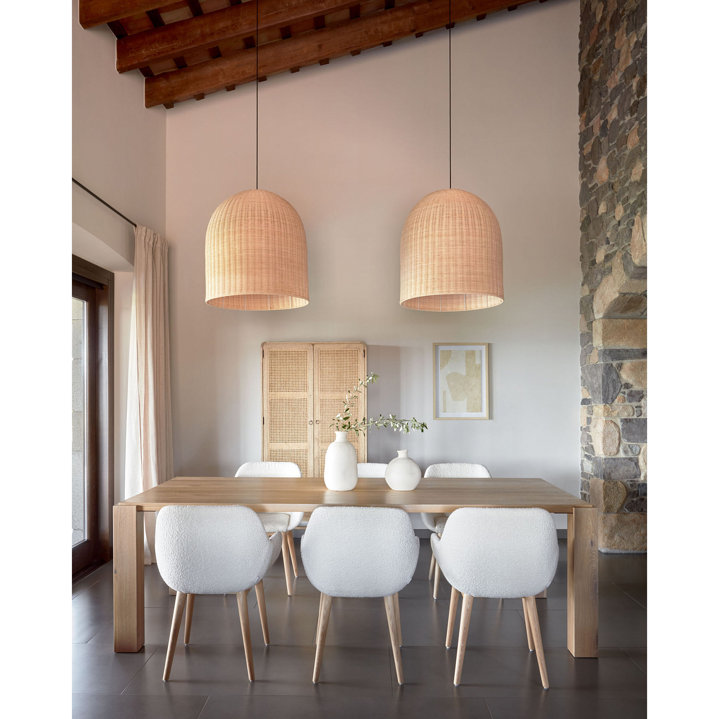 Стілець Konna Wood Wool Білий (90935789) дешево