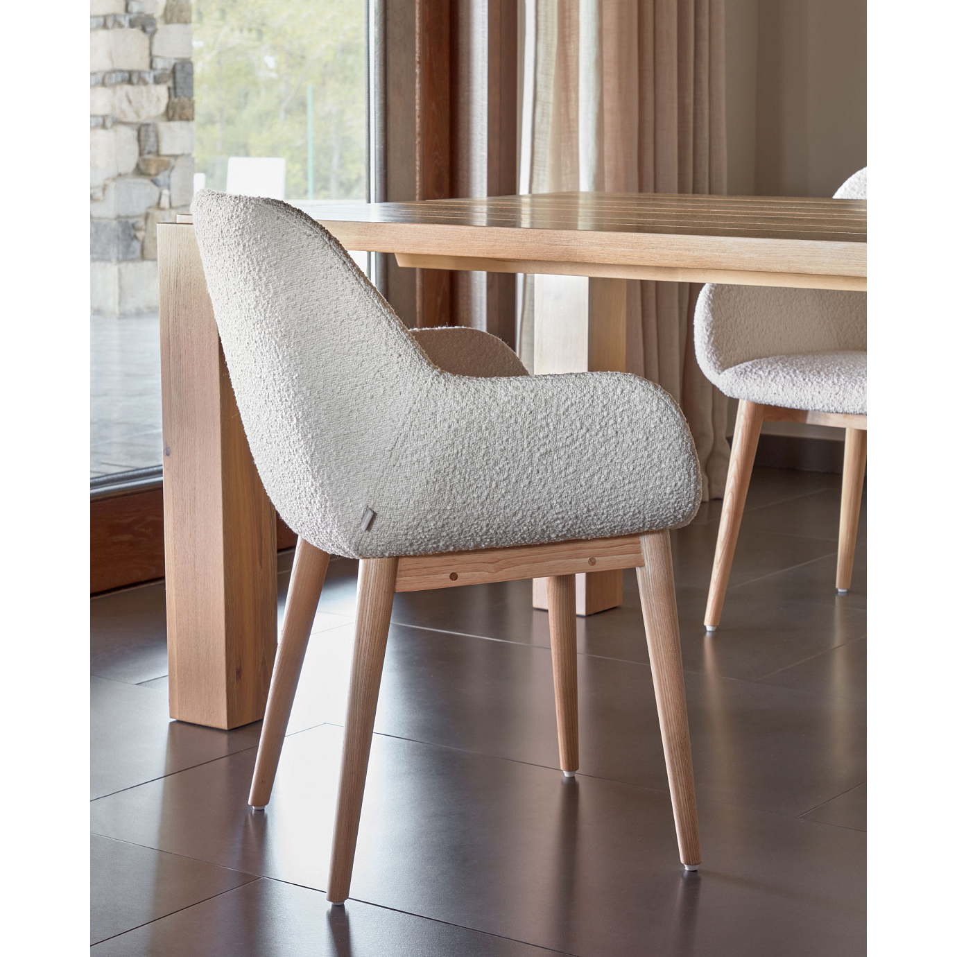 Стілець Konna Wood Wool Білий (90935789) недорого