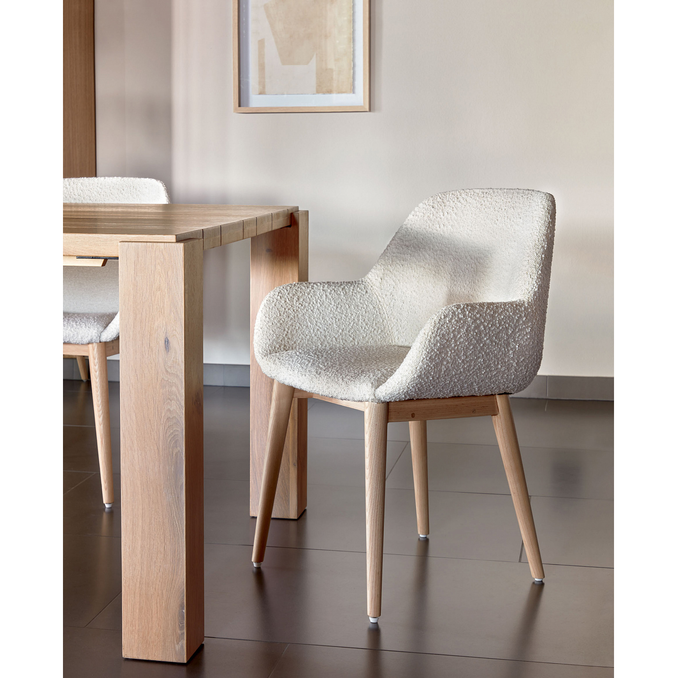 Стілець Konna Wood Wool Білий (90935789) цена
