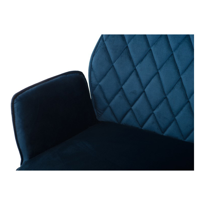 Поворотный стул M-34 fabric Лазурный-вельвет (23439808) фото