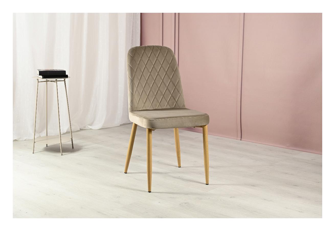 Стул N-44 Velvet Капучино, Дуб (231469829) недорого