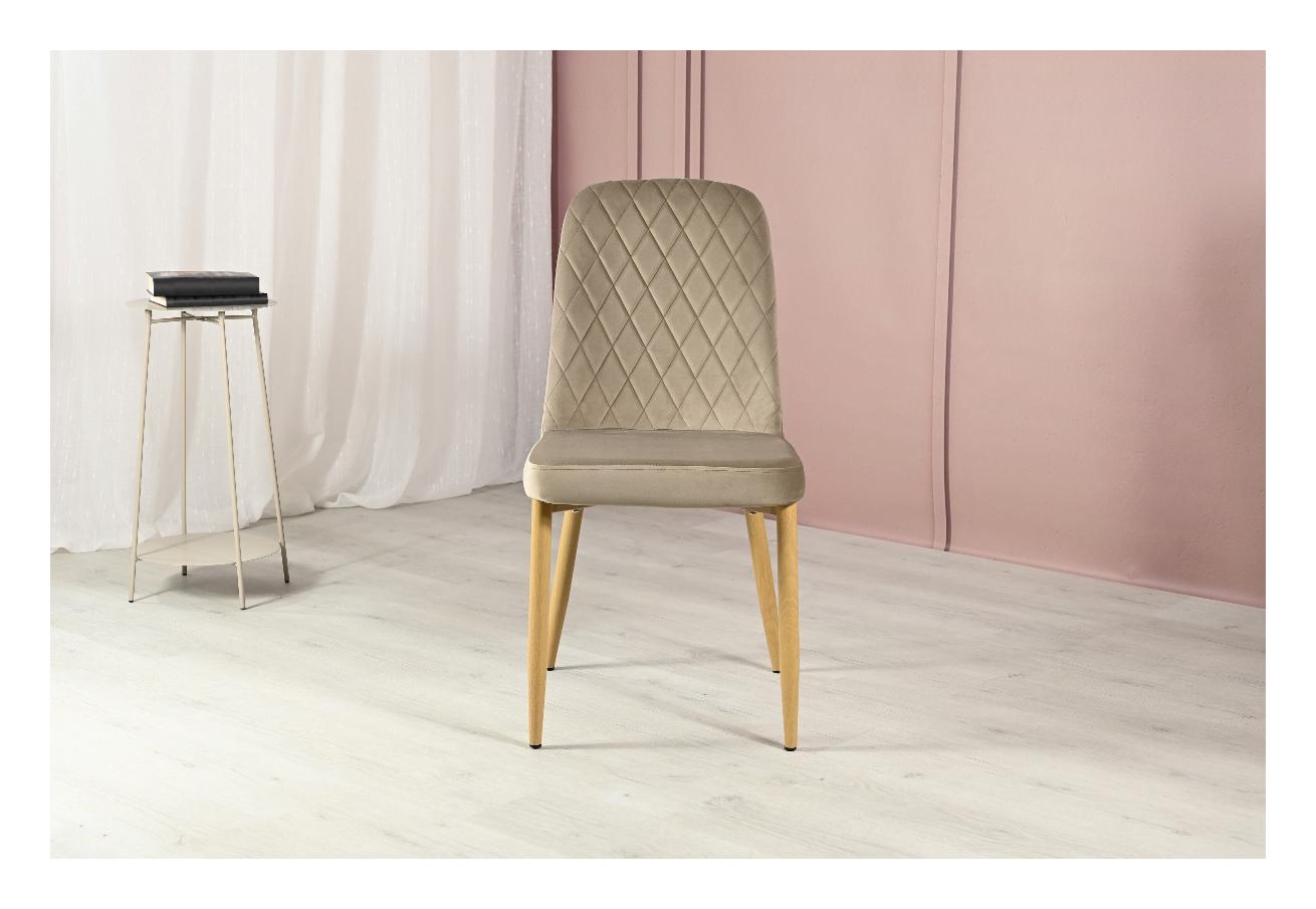 Стул N-44 Velvet Капучино, Дуб (231469829) дешево