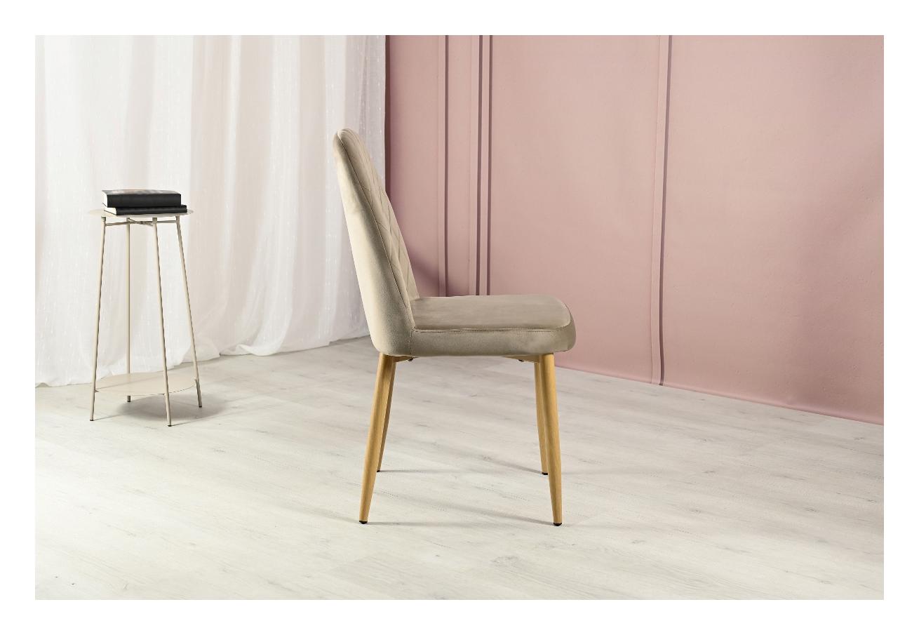 Стул N-44 Velvet Капучино, Дуб (231469829) с доставкой