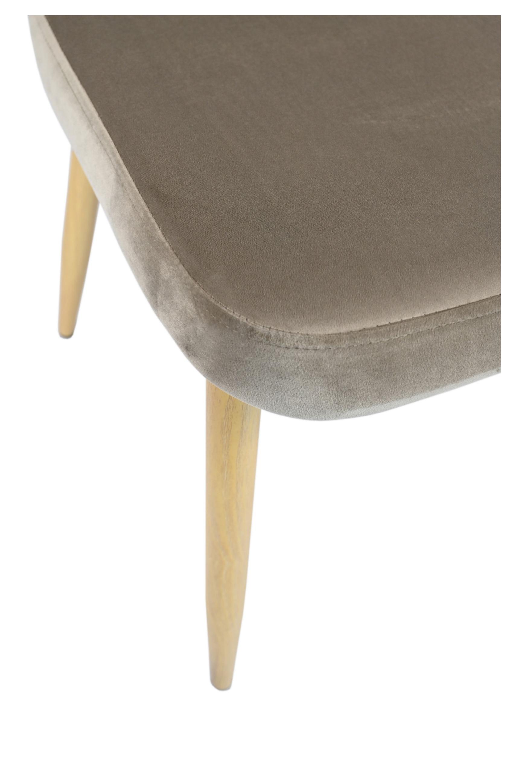 Стул N-44 Velvet Капучино, Дуб (231469829) цена